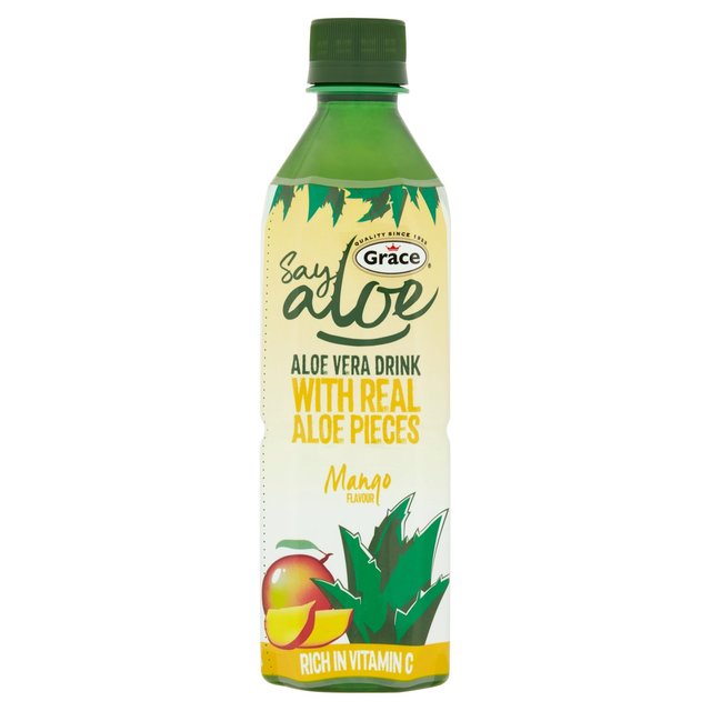 GRACE ALOE VERA DRINK WITH REAL ALOE PIECES MANGO FLAVOUR 500 ML