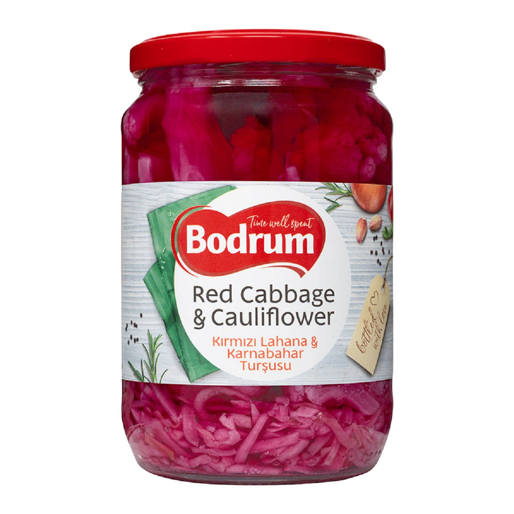 Bodrum Pickled Red Cabbage & Cauliflower 370g