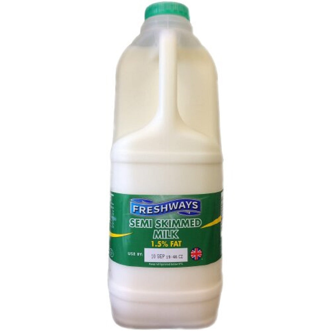 FRESH SEMI SKIMMED MILK 2 LT