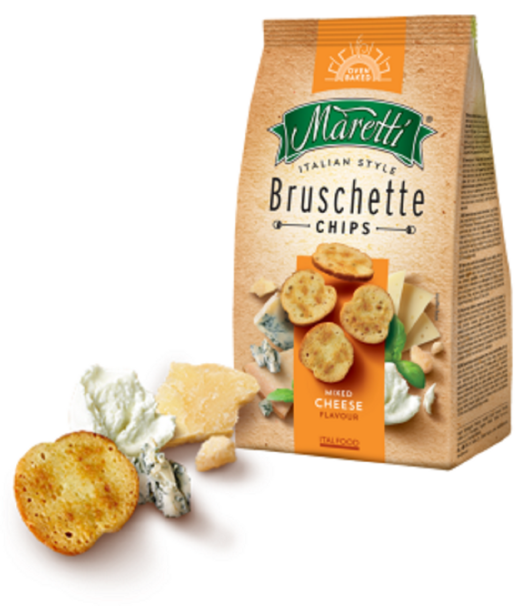 Maretti Oven BAked Bruschette Fine Chesee Sellection Flavor